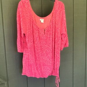 Printed blouse from Lucky Brand.